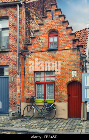 Brügge historische steets Stockfoto