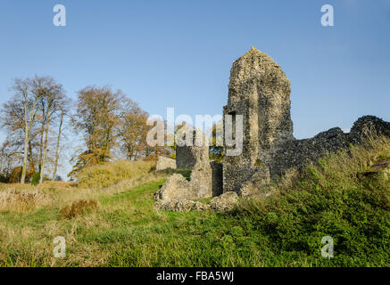 Ruinen des Schlosses Berkhamsted in Berkhamsted, Hertfordshire, England. Stockfoto