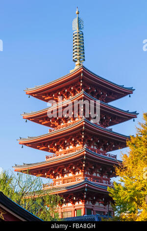 Asakusa, Tokio, Japan, Honshu Sensoji Tempel aka Asakusa Kannon Tempel Stockfoto