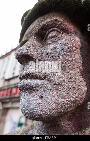 Stahlwerker Statue, Edmund Neutert, Lichtspieltheater der Jugent, Frankfurt (Oder) Stockfoto