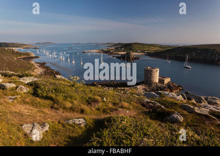 King Charles Burg auf Tresco (Scilly-Inseln) Stockfoto