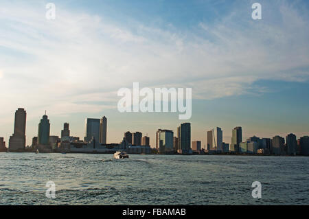 New York City, New York, der Big Apple, Manhattan, New York Bay, Hudson River, Atlantik, Vereinigte Staaten von Amerika, Usa Stockfoto