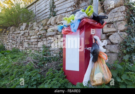 Überfüllte Hund warst bin, England, UK Stockfoto