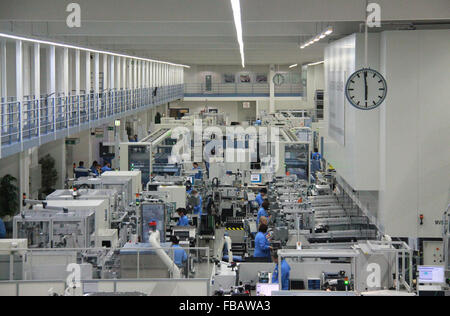 Amberg, Deutschland. 13. Januar 2015. Das Siemens Gerätewerk Amberg, Deutschland, am Dienstag, 13. Januar 2015. © Martin Weiser/CTK Foto/Alamy Live-Nachrichten Stockfoto