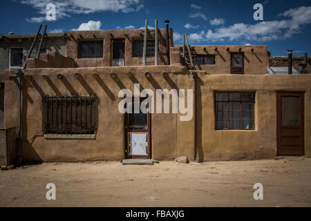 Adobe Häusern Sky City, Acoma Pueblo in New Mexico Stockfoto