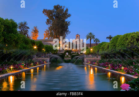 Cordoba.Andalusia Spanien: Alcazar der christlichen Könige. Gärten Stockfoto