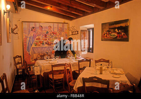 Córdoba.Andalusia Spanien: Restaurant Casa Pepe De La Judería. Romero, 1 Straße. Stockfoto