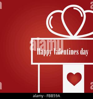Vektor-Valentinstag-Tag-design Stock Vektor