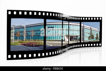 Swansea Gebäude Filmstreifen Stockfoto