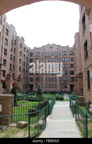 Alhambra Gärten, Pelham Parkway, Bronx, New York Stockfoto