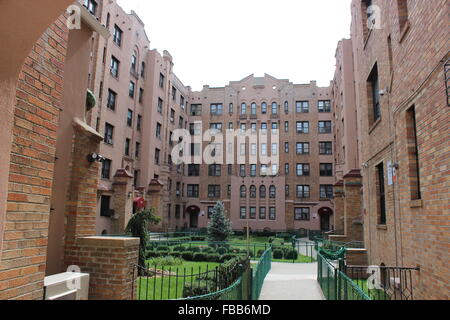 Alhambra Gärten, Pelham Parkway, Bronx, New York Stockfoto