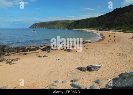 Strand der Kinnagoe Bucht auf der Halbinsel Inishowen, County Donegal, Irland Stockfoto