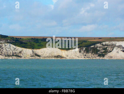 Schönen weißen Klippen von Dover aus St. Margarets Bay in Kent, England Stockfoto