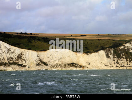 Schönen weißen Klippen von Dover aus St. Margarets Bay in Kent, England Stockfoto