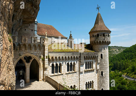 Notre Dame Chapel, Rocamadour, Frankreich Stockfoto