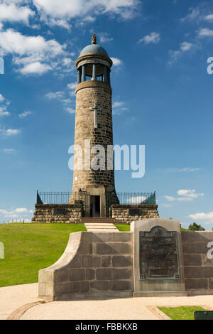 Großbritannien, England, Derbyshire, Crich, Sherwood Forester ersten Weltkrieg Gedenkstätte auf Hügel Stockfoto