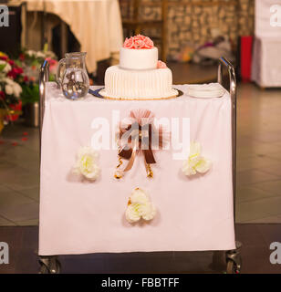 Bild einer schönen Kuchen bei Hochzeitsfeier Stockfoto