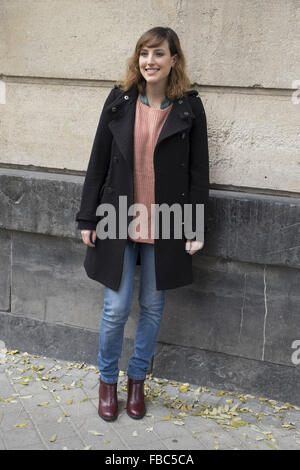 Natalia de Molina stellt bei einem Fototermin für "Kandidaten bis Goya Cinema Awards 2016" an der Academia de Cine Featuring: Natalia de Molina wo: Madrid, Spanien: 14. Dezember 2015 Stockfoto