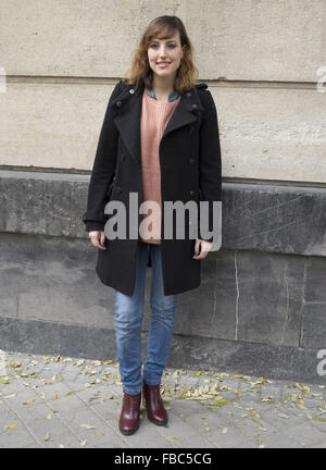 Natalia de Molina stellt bei einem Fototermin für "Kandidaten bis Goya Cinema Awards 2016" an der Academia de Cine Featuring: Natalia de Molina wo: Madrid, Spanien: 14. Dezember 2015 Stockfoto