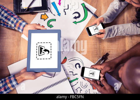 Zusammengesetztes Bild Fotografie-Apps Stockfoto