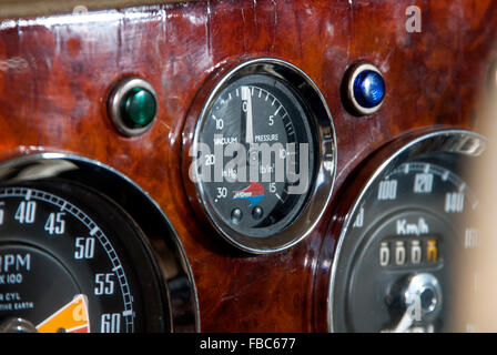 Holz und Pickett benutzerdefinierte Mini mit Jan Speed Turbo-Motor, ähnlich wie bei Autos, Gefahren von Peter Sellers und die Beatles Stockfoto