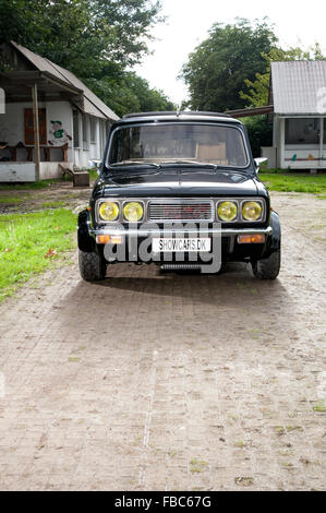 Holz und Pickett benutzerdefinierte Mini mit Jan Speed Turbo-Motor, ähnlich wie bei Autos, Gefahren von Peter Sellers und die Beatles Stockfoto