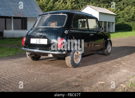 Holz und Pickett benutzerdefinierte Mini mit Jan Speed Turbo-Motor, ähnlich wie bei Autos, Gefahren von Peter Sellers und die Beatles Stockfoto