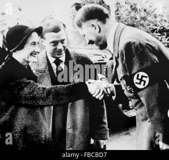 Der Herzog und die Herzogin von Windsor Sitzung Adolf Hitler in München im Jahr 1937 Stockfoto