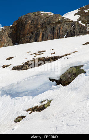 Die Alpe d Huez Skigebiet in den französischen Alpen Stockfoto