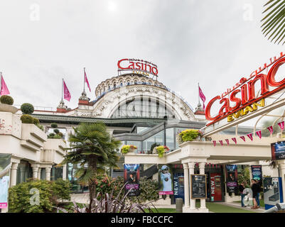 Blick auf das Casino in Evian-Les-Bains, Frankreich Stockfoto