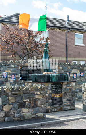 Kurzen Strang Irish Republican Gedenkgarten lokalen tot Freiwilligen Stockfoto