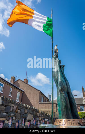 Kurzen Strang Irish Republican Gedenkgarten lokalen tot Freiwilligen Stockfoto