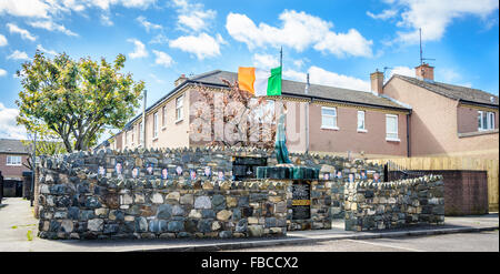 Kurzen Strang Irish Republican Gedenkgarten lokalen tot Freiwilligen Stockfoto