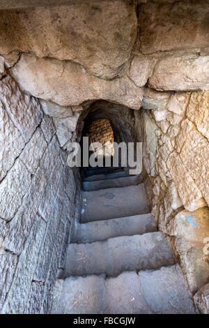 Tunnel, Pergamon Theatereingang Pergamon Akropolis, eine antike griechische Stadt eigentlich in Bergama, Stockfoto