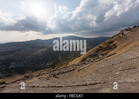 Theater von Pergamon, Pergamon Akropolis, eine antike griechische Stadt eigentlich in Bergama, Stockfoto