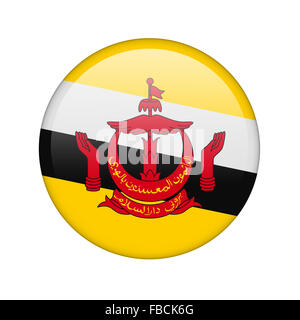 Die Flagge Brunei Stockfoto