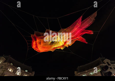 London, UK. 14. Januar 2016. Lumiere London 2016. Lumiere London ist eine kostenlose Lichterfest an 30 Standorten über einige der bekanntesten Gegenden der Hauptstadt. Bildnachweis: AC Manley/Alamy Live-Nachrichten Stockfoto