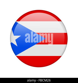 Die Puerto-Rico-Flagge Stockfoto