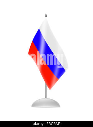 Die russische Flagge Stockfoto