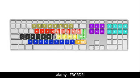 Tastatur und social-Media-Konzept Stockfoto