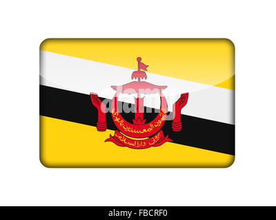 Die Flagge Brunei Stockfoto