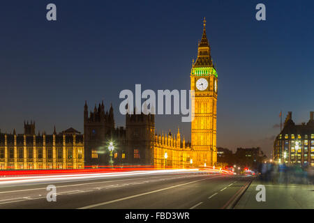 Elizabeth Tower, Big Ben, London, Vereinigtes Königreich Stockfoto