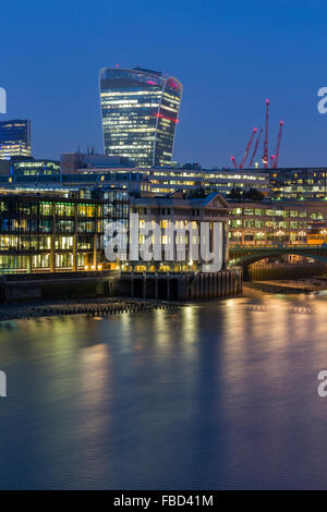 Wolkenkratzer von London, Vereinigtes Königreich Stockfoto