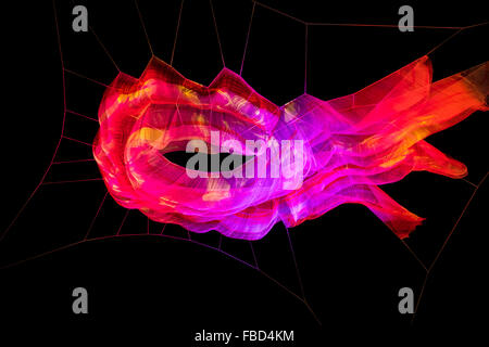 London, UK. 14. Januar 2016. Lumiere London Display. Beleuchtetes Display am Oxford Circus London W1 UK 14. Januar 2016 Credit: Martyn Goddard/Alamy Live News Stockfoto