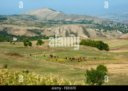 Georgien, Samzche-Dschawacheti, Achalziche, Landschaft Beim Kloster Sapara Stockfoto