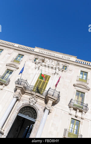 Die Universität (Università Degli Studi di Catania), Catania, Sizilien, Italien Stockfoto