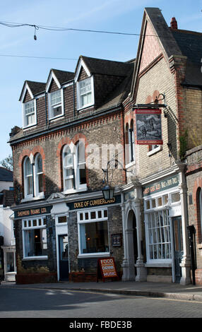 Herzog von Cumberland Public House, High Street, Whitstable, Kent, England, UK Stockfoto