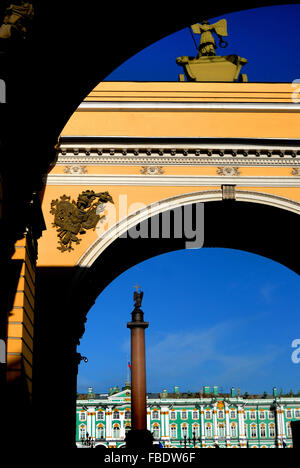 Schlossplatz, Sankt Petersburg Stockfoto