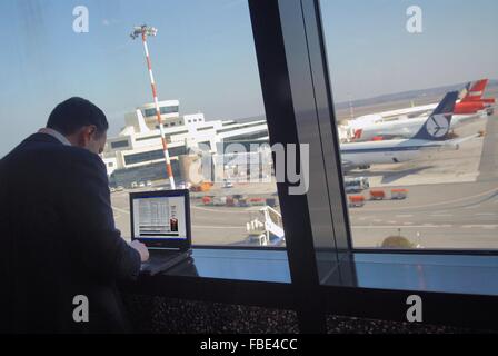 Italien, Mailand-Malpensa Flughafen Stockfoto