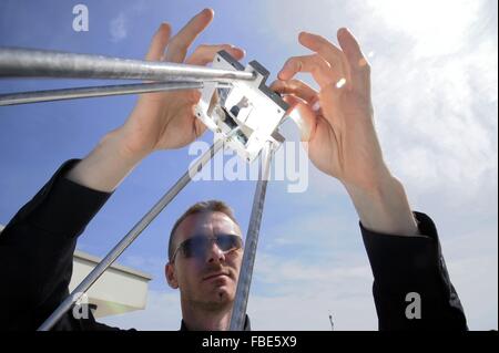 Universität von Ferrara (Italien), Department of Physics, wissenschaftliche Forschung auf konzentrierte Solarthermie Stockfoto